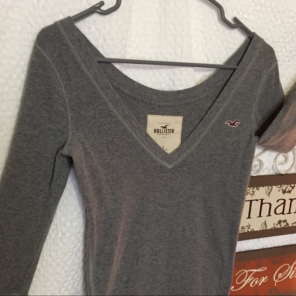 3 for $20 Hollister Super Soft Sm Gray Top - Picture 4 of 4